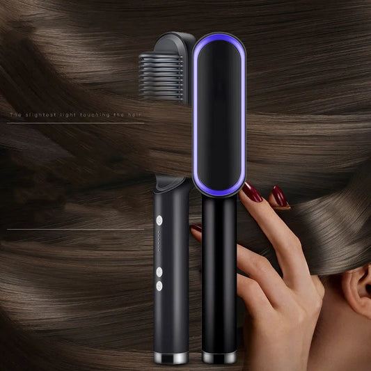 Thermostatic hair straightener Comb